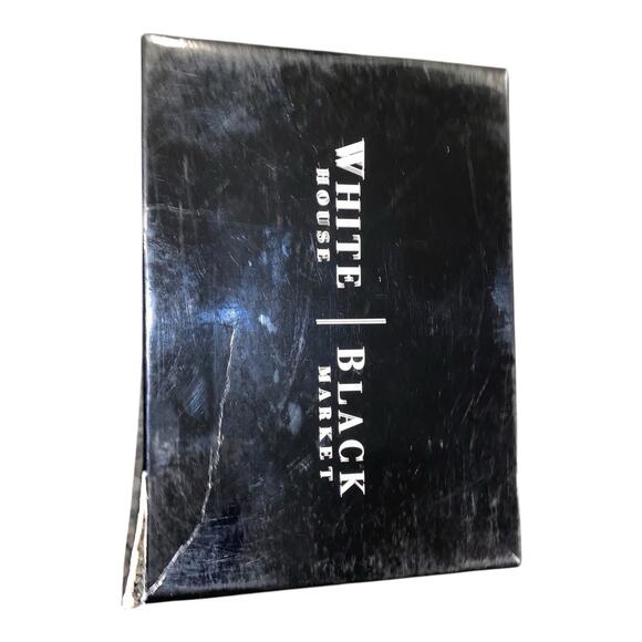 White House Black market Paula Heels Crocodile Print Dark Burgandy Heels Size 7 - Picture 8 of 9